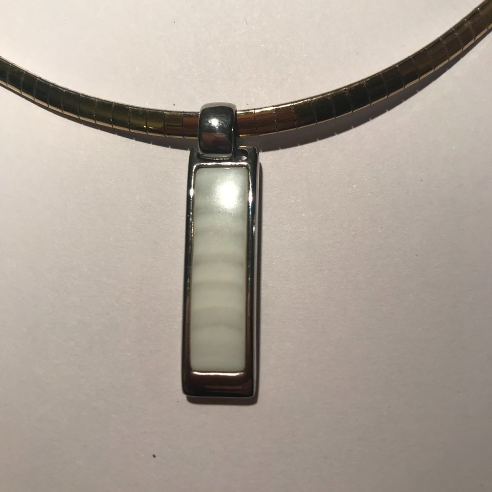 Lia Sophia Reversible Necklace and Pendant